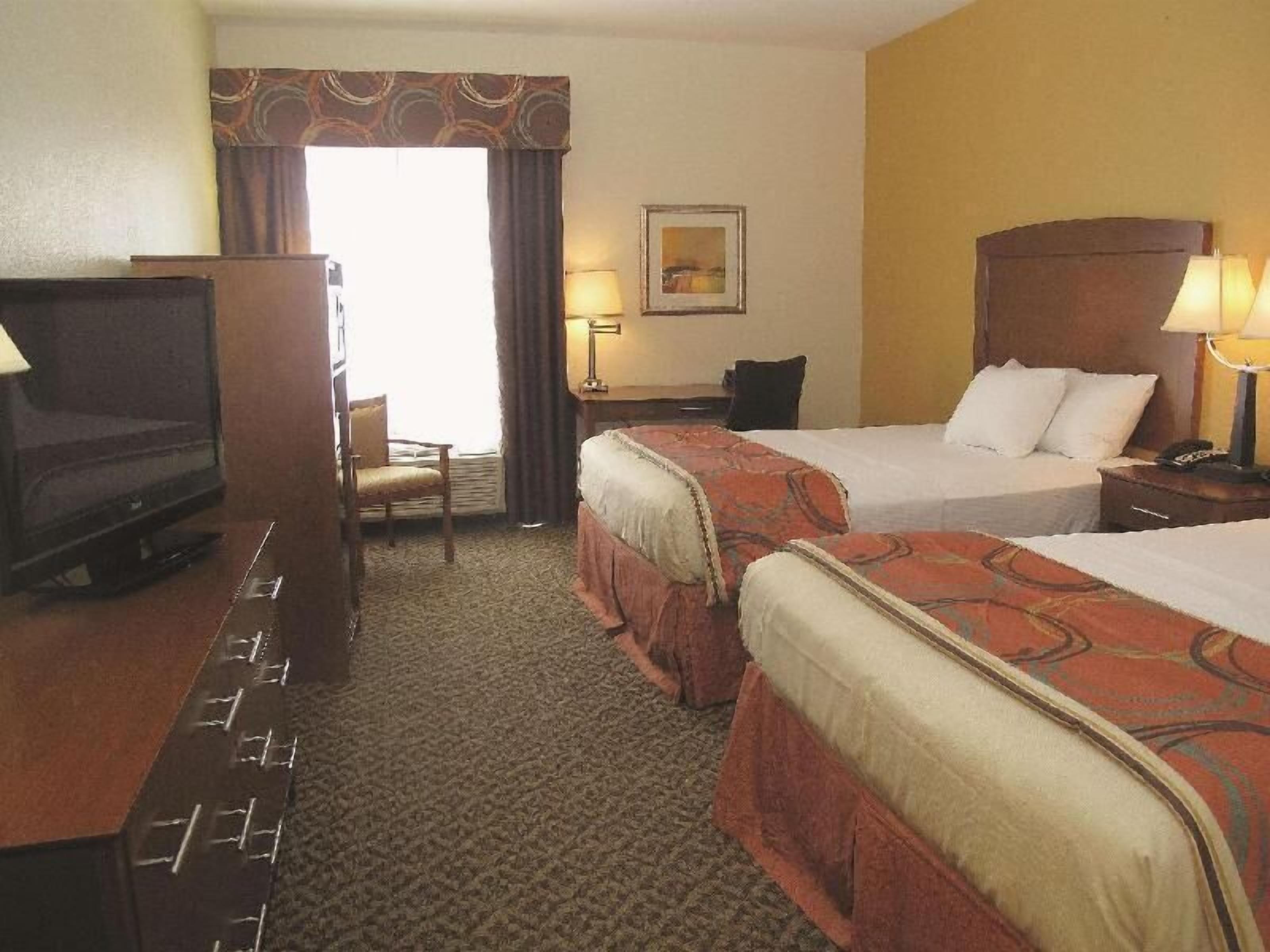 Premium bedding, desk, blackout curtains, iron/ironing board