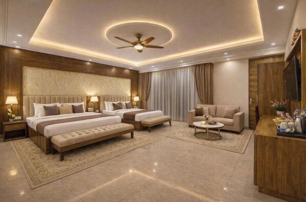 Family Double Room, 2 Bedrooms | Desk, blackout drapes, rollaway beds, free WiFi - Hotel Vishal Residency, Mahipalpur Near IGI Delhi Airport (New Delhi)