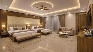 Desk, blackout curtains, rollaway beds, free WiFi