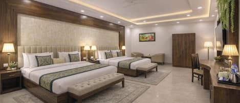 Family Double Room, 2 Bedrooms | Desk, blackout curtains, free WiFi, bed sheets