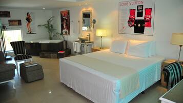 Design Room | Individually decorated, desk, blackout drapes, iron/ironing board