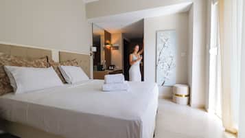 Habitación estándar doble | Minibar, tabla de planchar con plancha, wifi gratis y ropa de cama