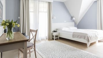 Deluxe-Doppelzimmer | Hochwertige Bettwaren, Minibar, kostenloses WLAN, Bettwäsche