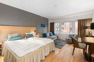 Superior Double Room, Kitchen | In-room safe, soundproofing, iron/ironing board, cribs/infant beds