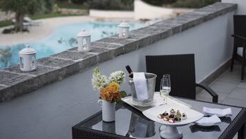 Uitzicht vanaf balkon