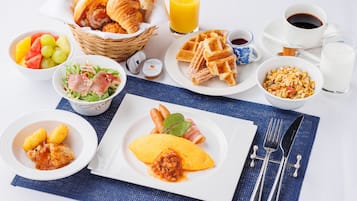 뷔페 아침 식사
