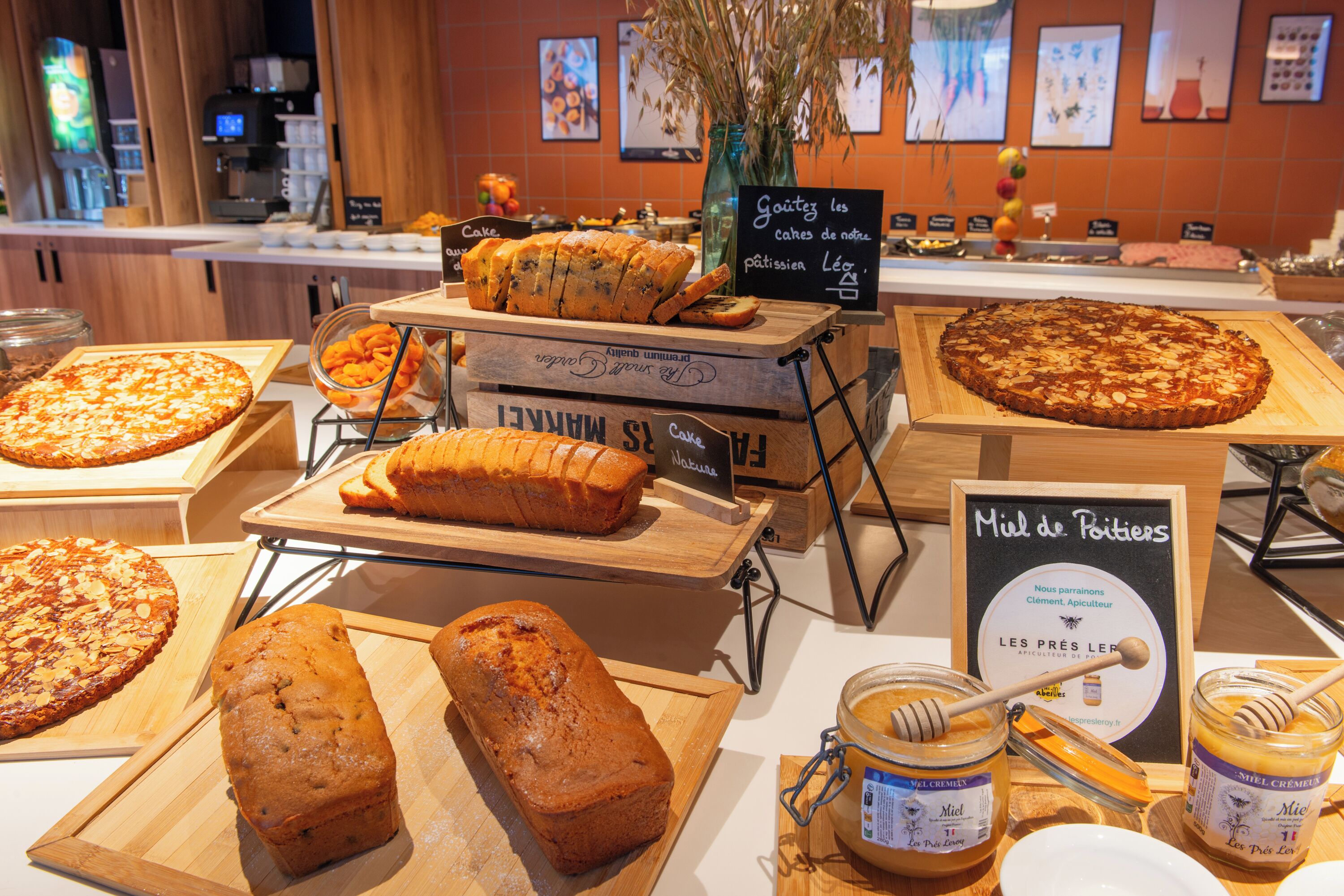 daily buffet breakfast (eur 14.50 per person)