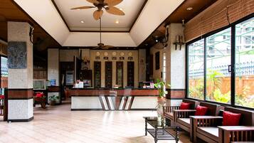 Sittområde i lobbyn