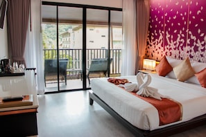 Deluxe Pool View | Bar mini, peti besi dalam bilik, Wi-fi percuma, cadar katil