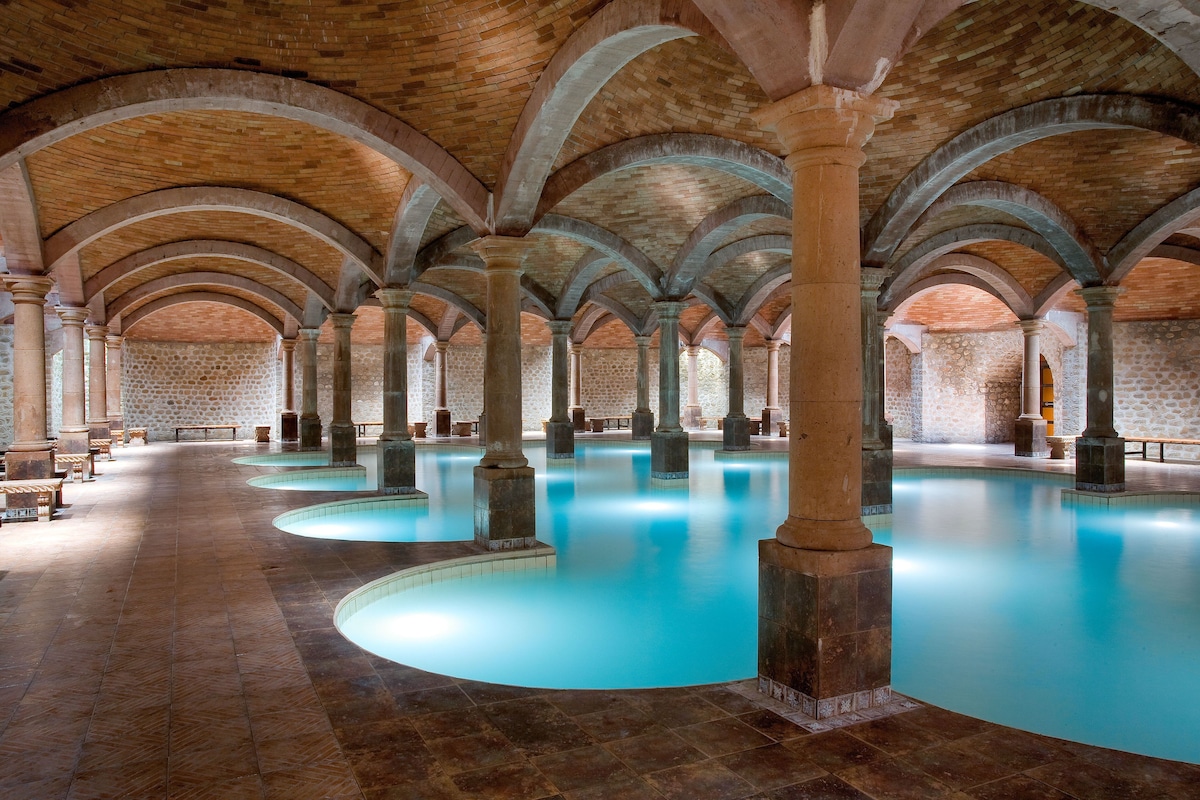thermal pools in Termas de San Joaquin
