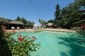 Outdoor pool, open 9:00 AM to 8:00 PM, pool umbrellas, sun loungers - Mas La Boella (La Canonja)