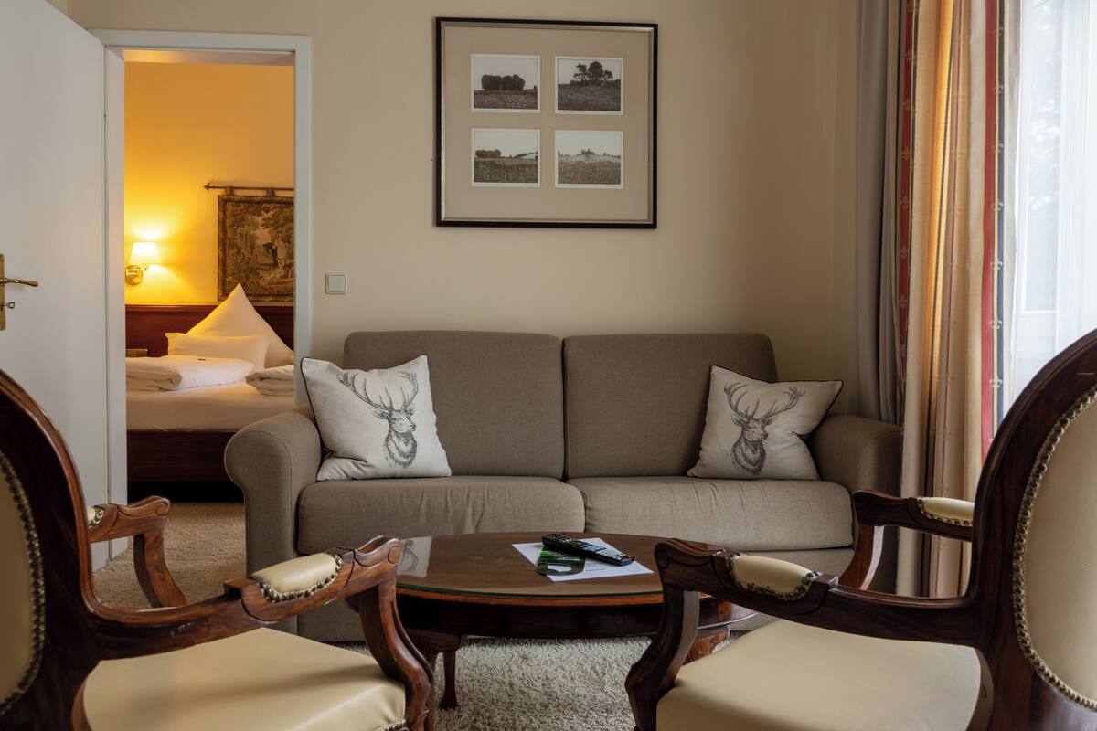 suite  | living area | tv