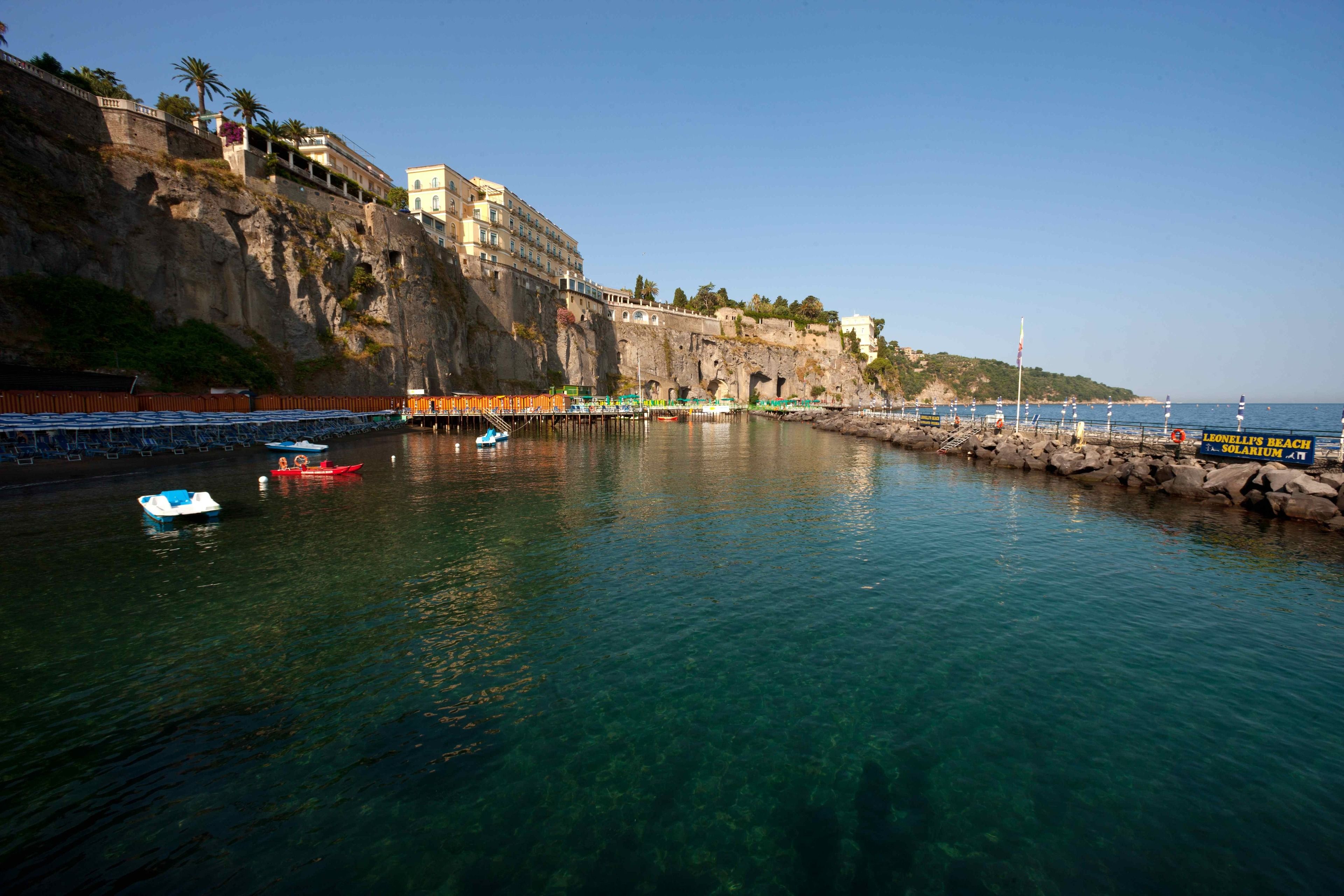 beach nearby, black sand, sun-loungers