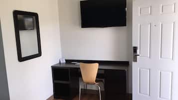 Desk, blackout drapes, free WiFi, bed sheets