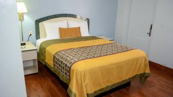 Desk, free WiFi, bed sheets