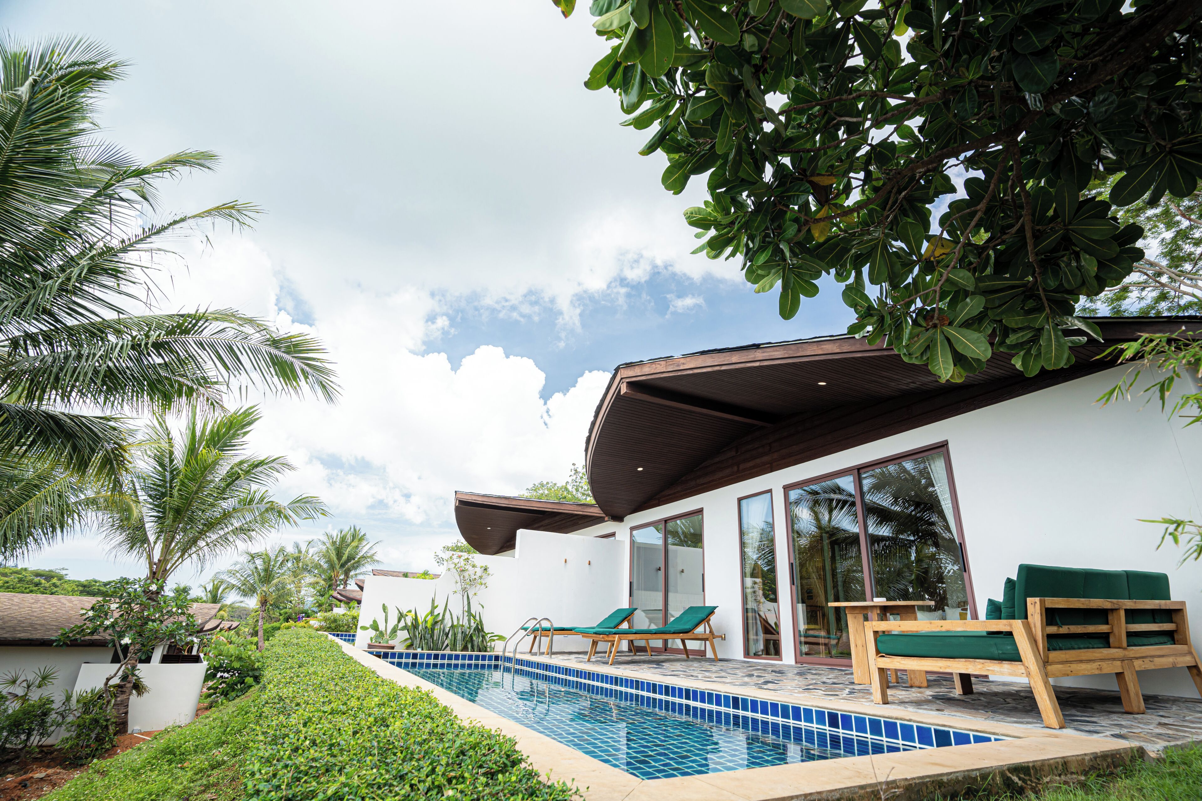 Villa, 1 Schlafzimmer, eigener Pool, Gartenblick (Lux)