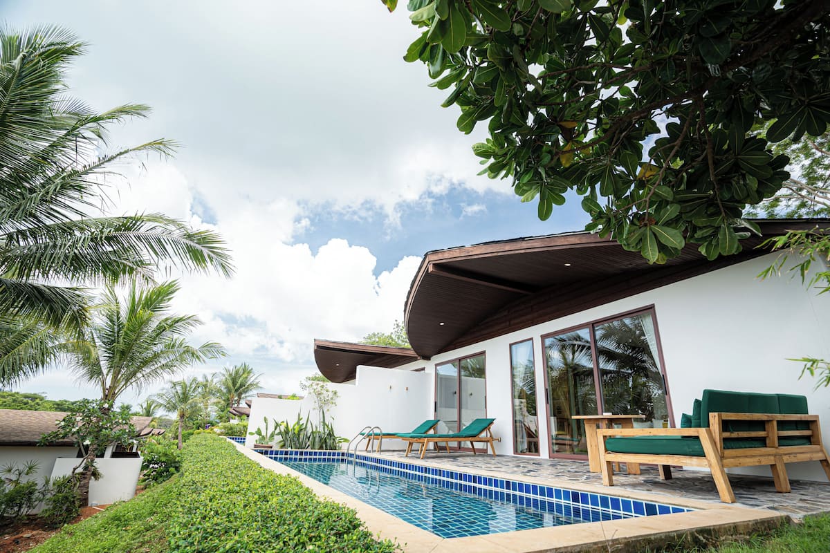 Villa, 1 Schlafzimmer, eigener Pool, Gartenblick (Lux)
