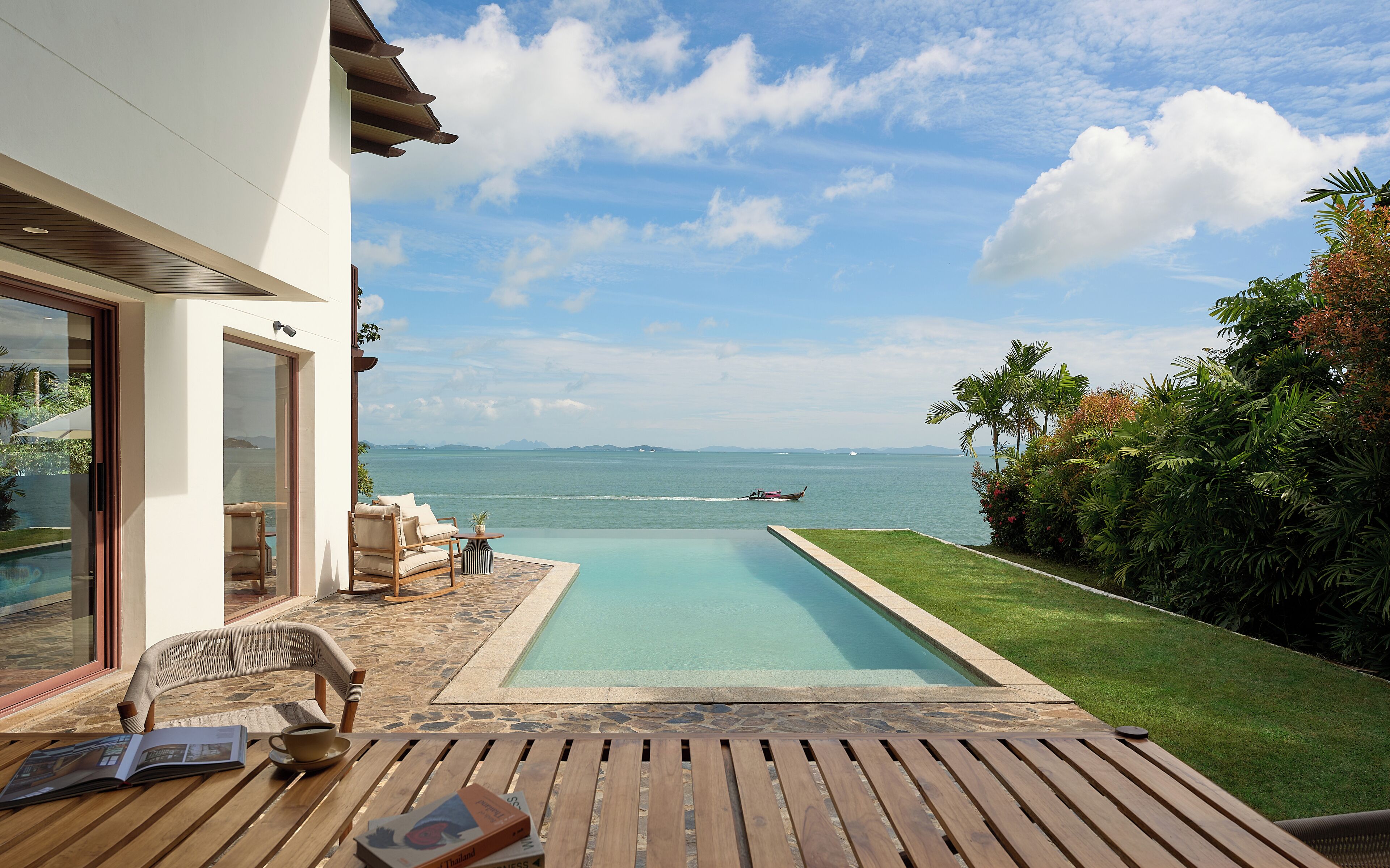 Grand Villa, 4 Bedrooms, Private Pool, Beachfront (Lux) | Premium bedding, minibar, in-room safe, desk