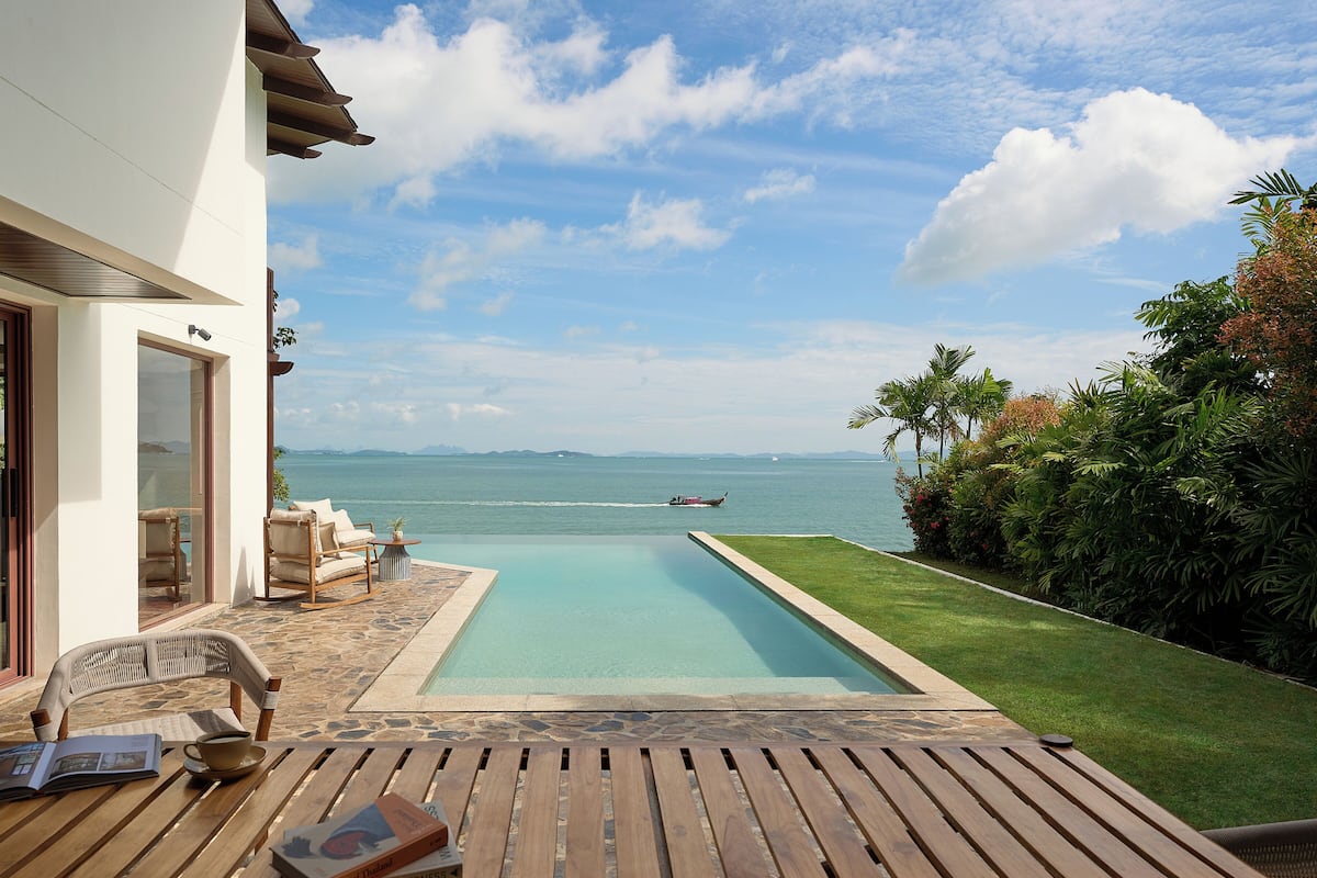 Grand Villa, 4 Bedrooms, Private Pool, Beachfront (Lux) | Premium bedding, minibar, in-room safe, desk