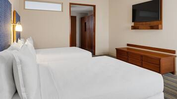 Deluxe Room, 2 Queen Beds | In-room safe, desk, soundproofing, iron/ironing board