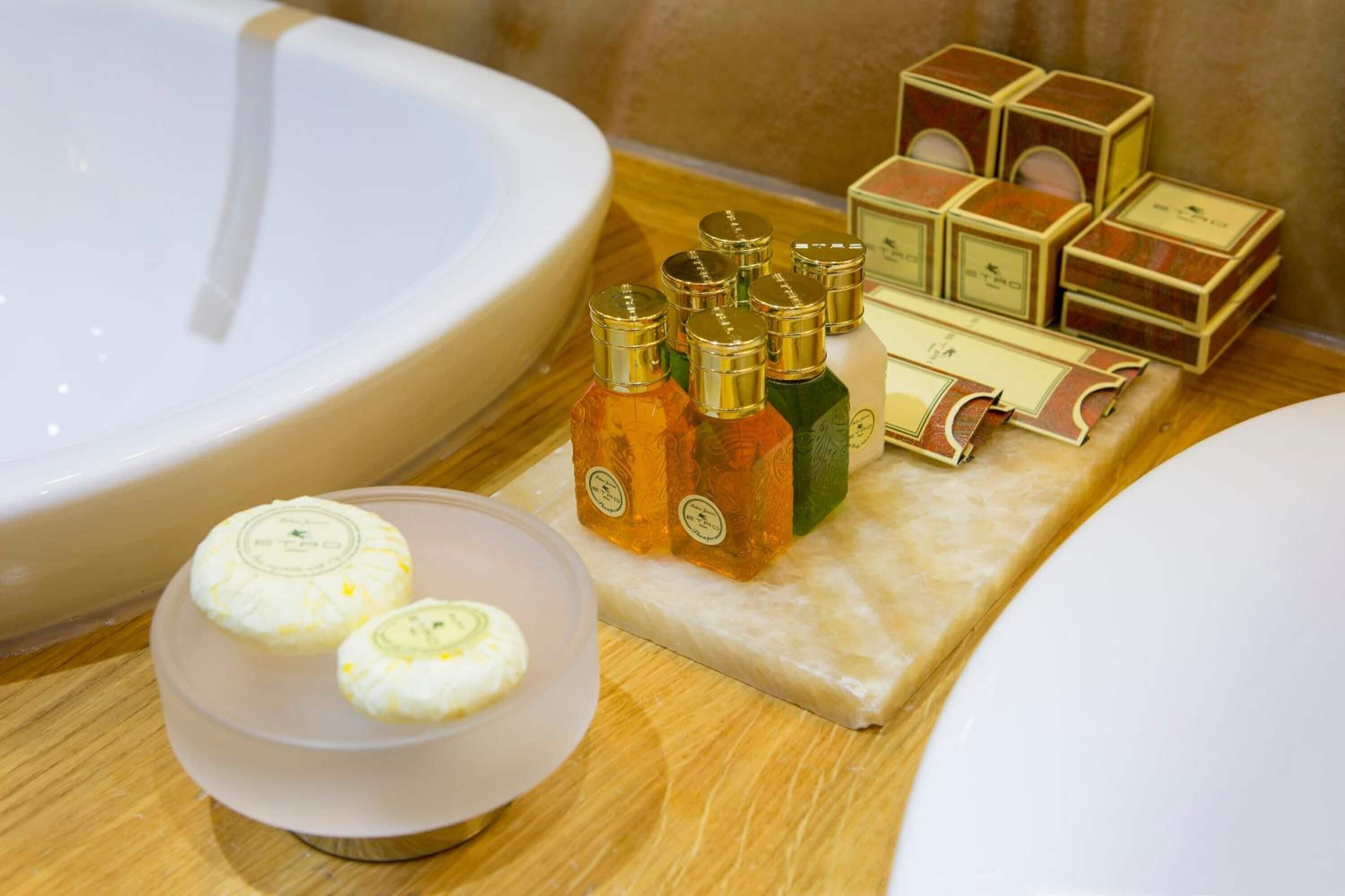 shower, free toiletries, hair dryer, bathrobes