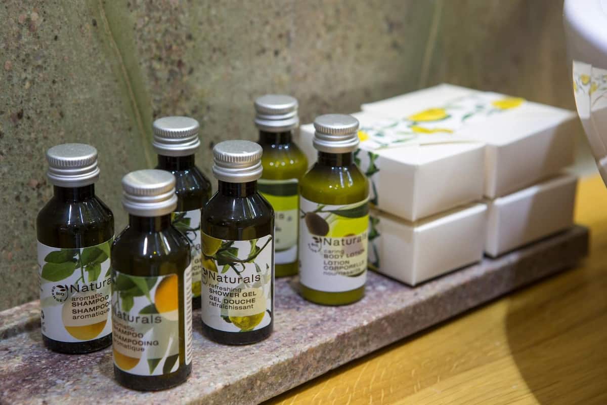 shower, free toiletries, hair dryer, bathrobes