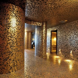 Sauna, tina de hidromasaje, baño de vapor y baño turco o hammam