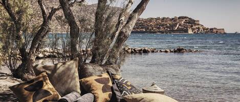 Playa privada, buceo, snorkel, ski acuático