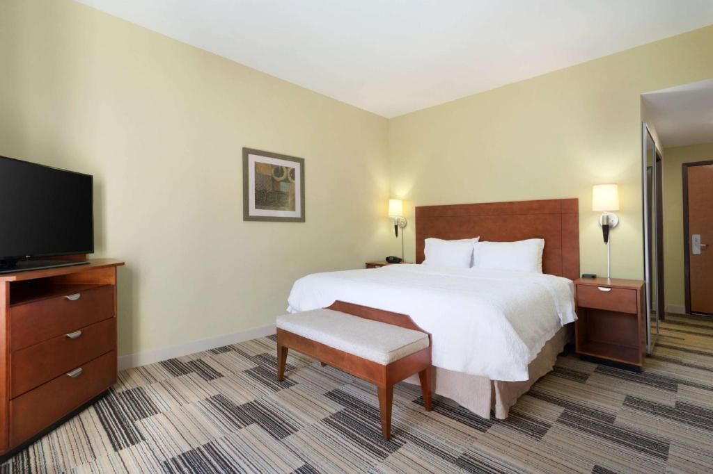 In-room safe, desk, laptop workspace, blackout curtains