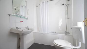 Twin Room | Bathroom | Hair dryer, towels