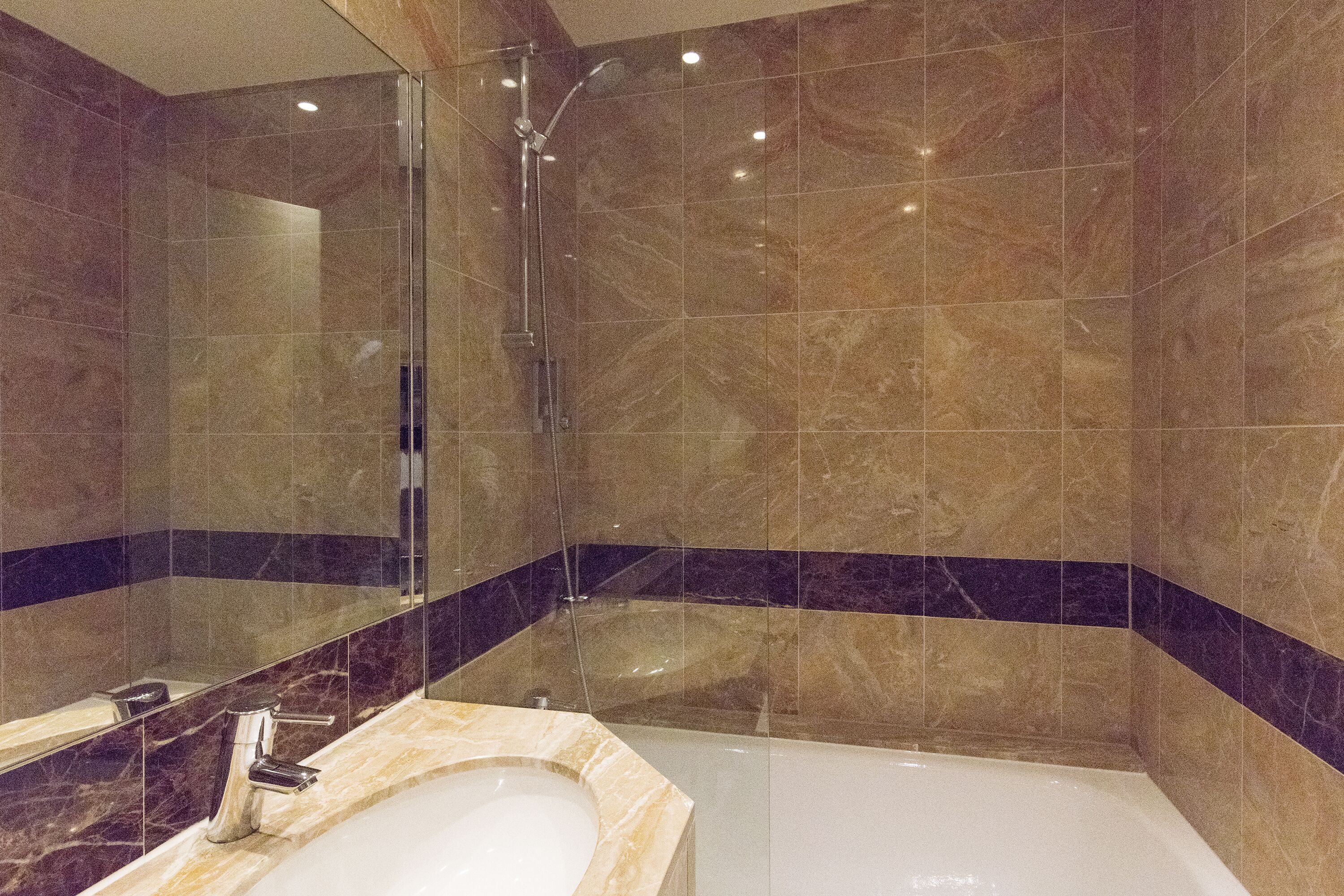 free toiletries, hair dryer, slippers, towels