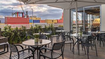 Breakfast, lunch and dinner served