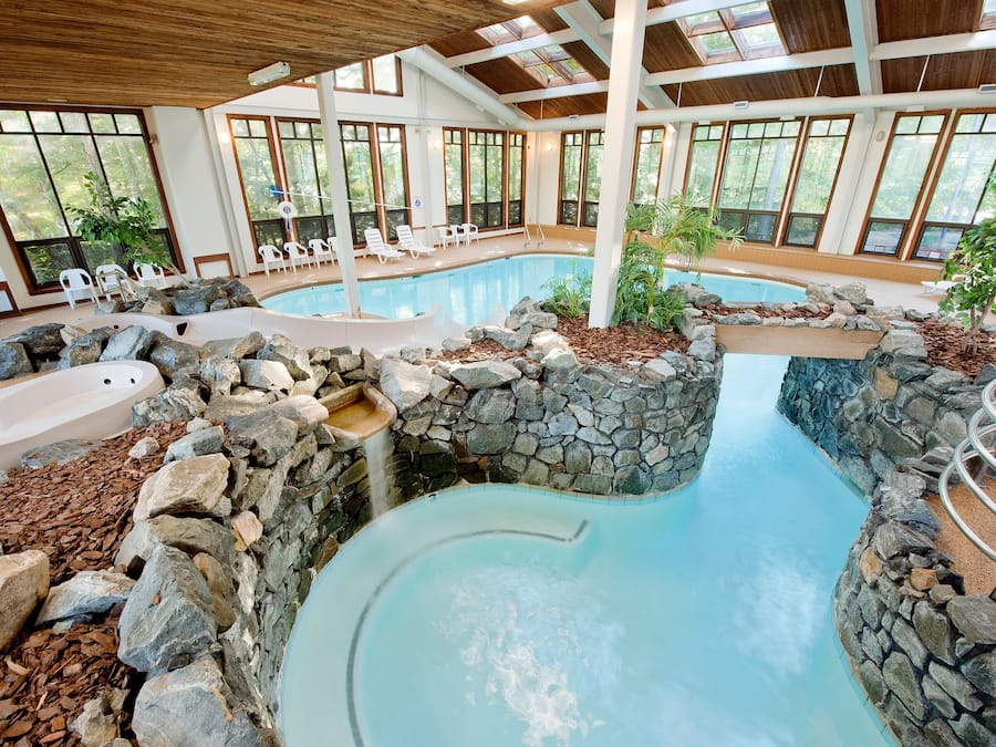 Indoor pool, outdoor pool
