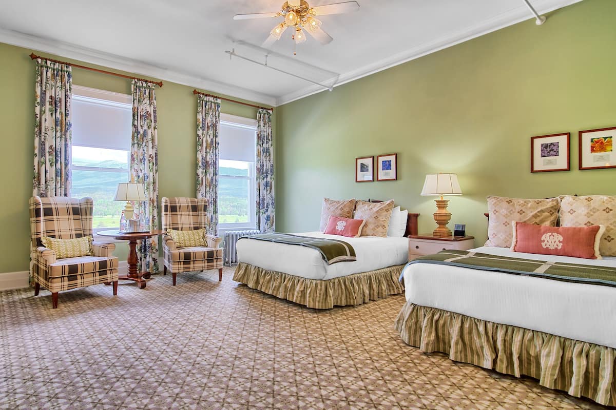 Premium bedding, down comforters, pillowtop beds, in-room safe