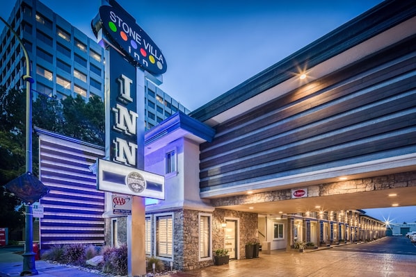 Front of property – evening/night