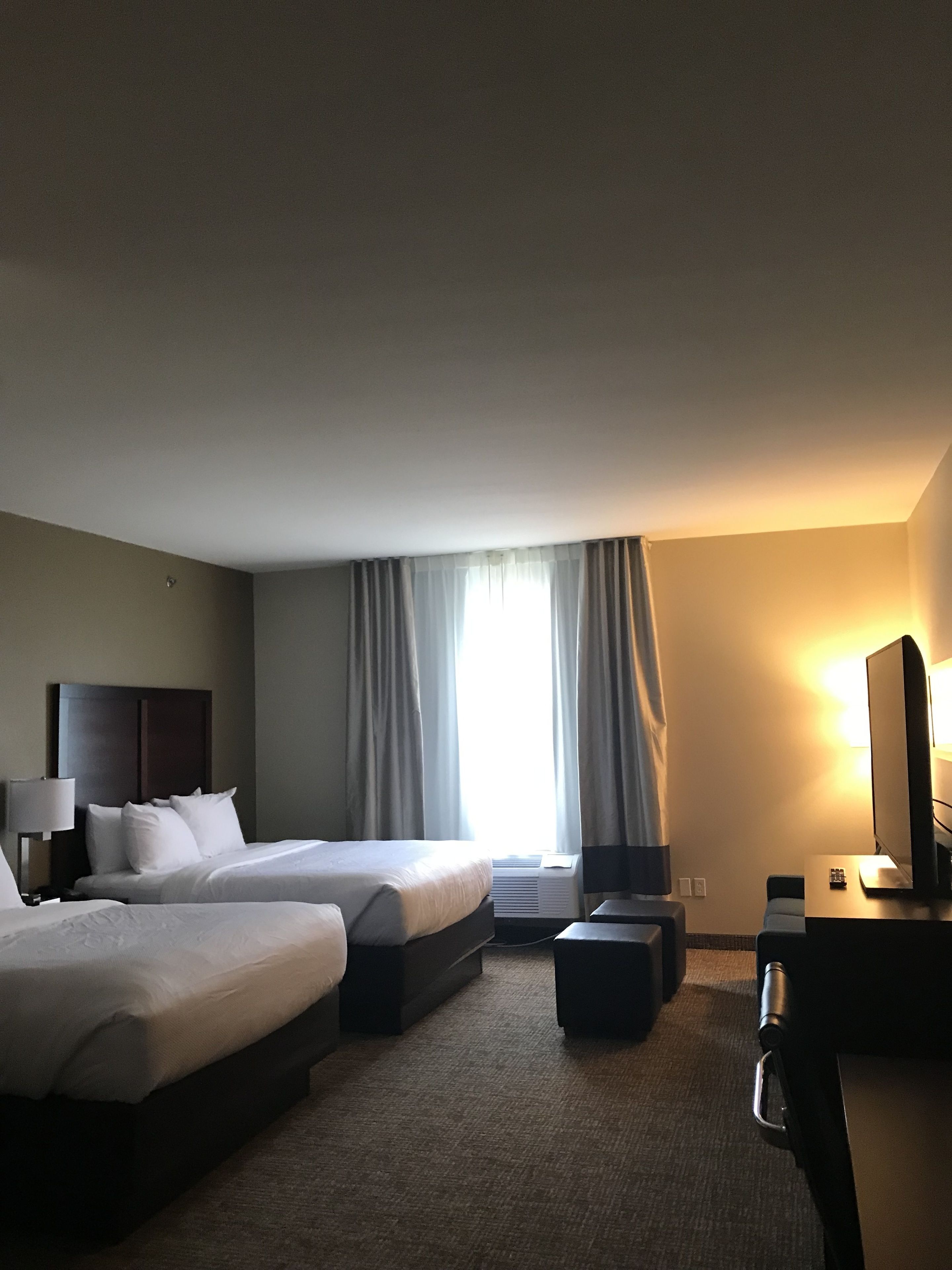 room, 2 queen beds, non smoking | pillow-top beds, in-room safe, desk, iron/ironing board