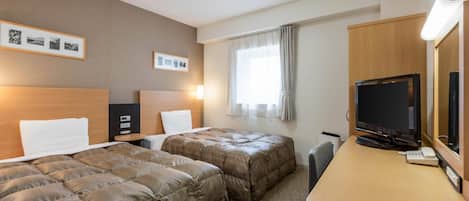 Standaard Twin kamer, 2 eenpersoonsbedden, niet-roken | Luxe beddengoed, een bureau, verduisterende gordijnen