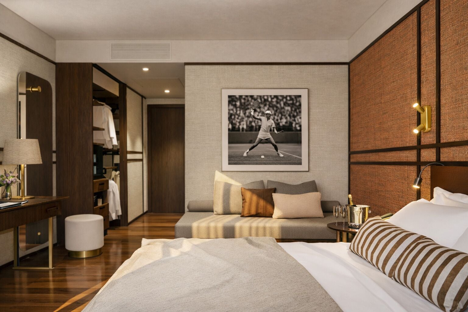 Habitación ejecutiva doble | Ropa de cama de alta calidad y edredones de plumas