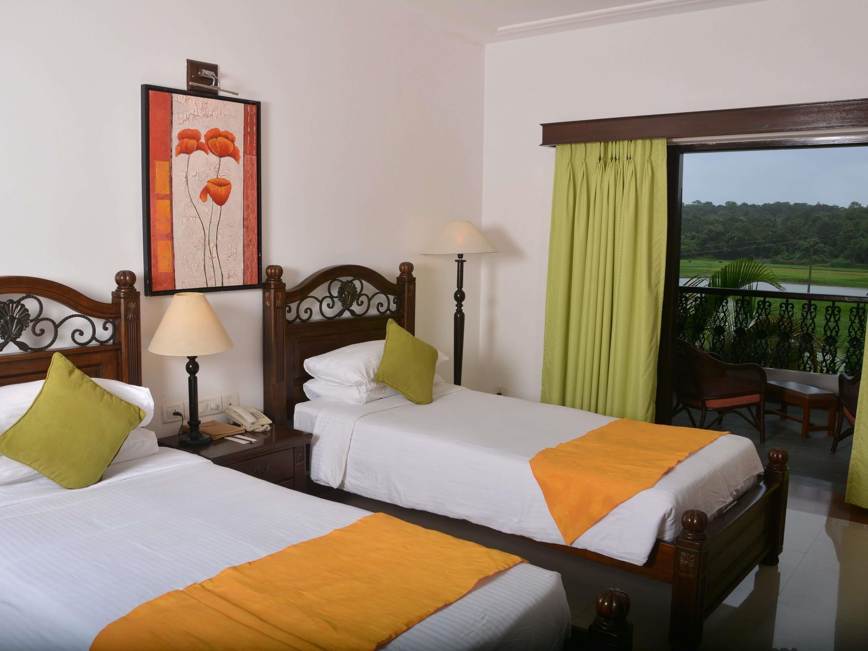 Villa, 2 camas individuales, vistas al jardín (with cosy sitout area) | Sábanas de algodón egipcio y ropa de cama de alta calidad