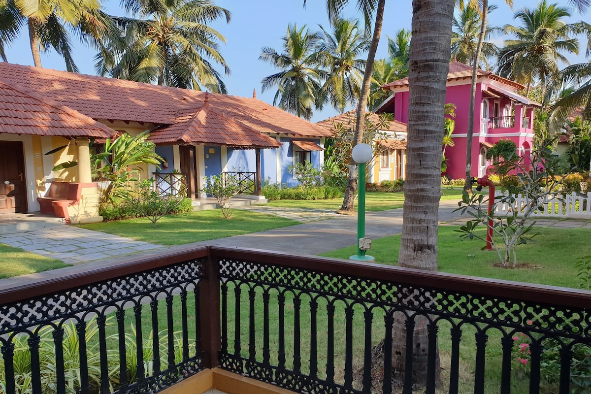 Villa, 2 lits une place, vue jardin (with cosy sitout area) | Vue sur le jardin