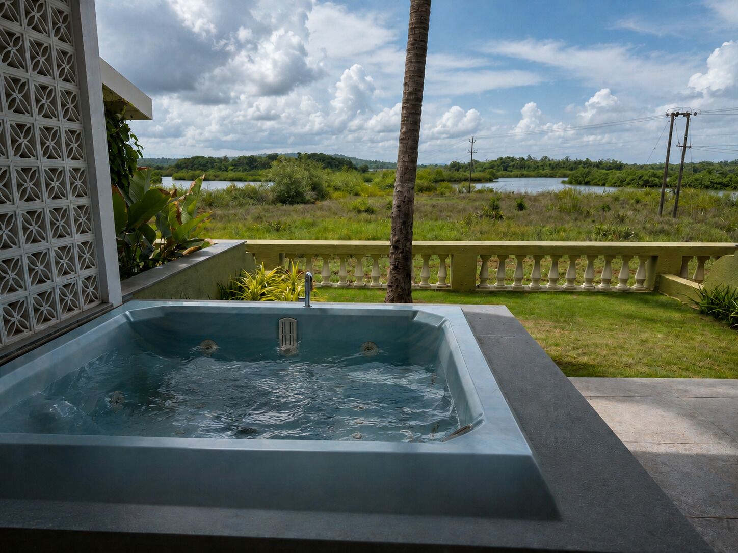 Villa, 2 eenpersoonsbedden, uitzicht op tuin (with cosy sitout area) | Extra diep bad