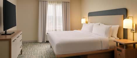 In-room safe, desk, laptop workspace, iron/ironing board