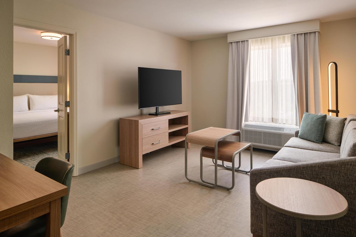Suite, 1 King Bed | Living area | LCD TV