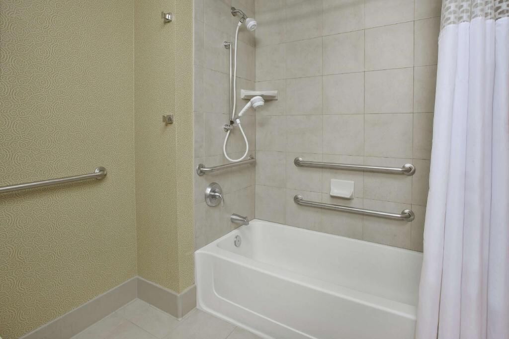 Bathroom | Hair dryer, towels