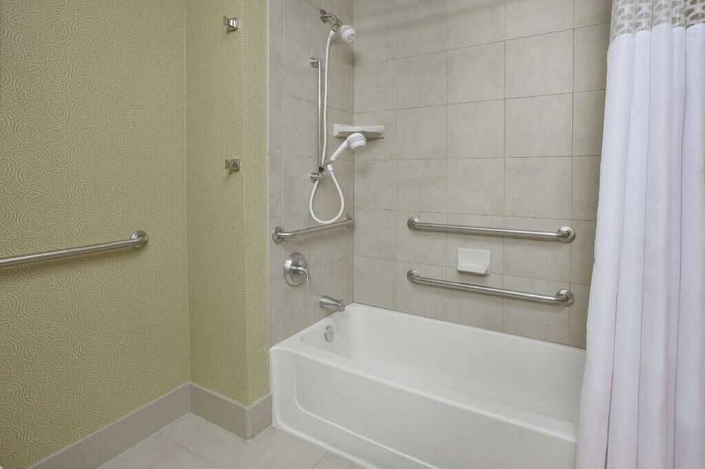 Bathroom | Hair dryer, towels