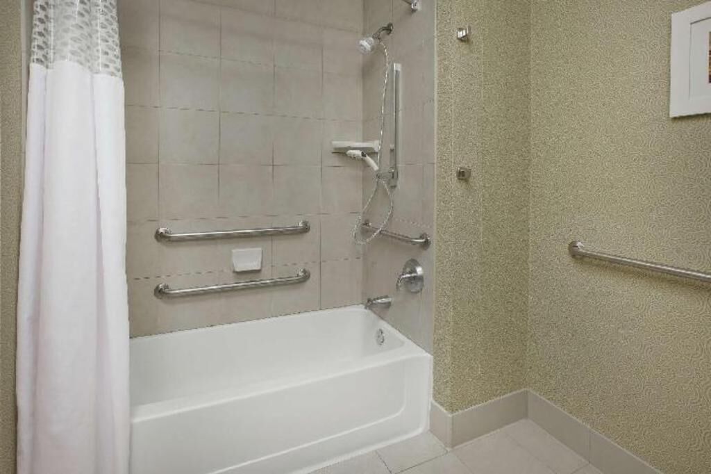 Hair dryer, towels