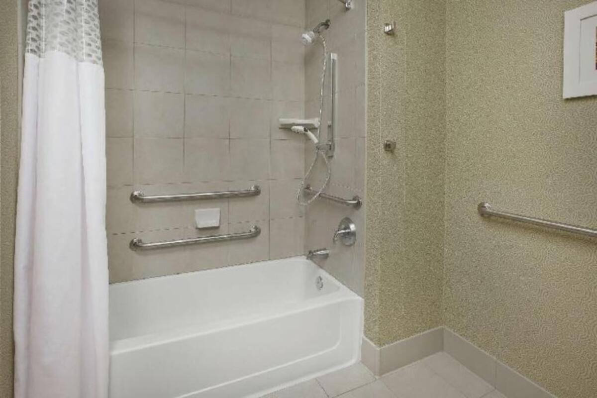 Hair dryer, towels
