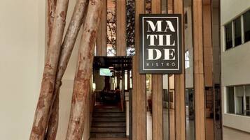 Breakfast, lunch and dinner served