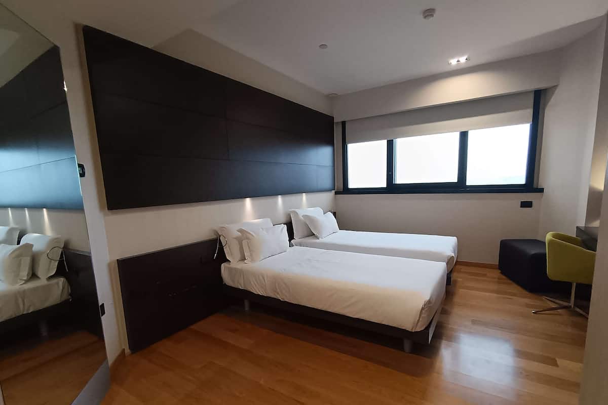 Habitación estándar, 2 camas individuales, para no fumadores | Ropa de cama hipoalergénica, edredón y minibar
