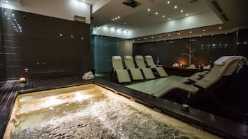 Phòng trị liệu đôi, phòng tắm hơi, bồn tắm thủy lực, phòng xông hơi